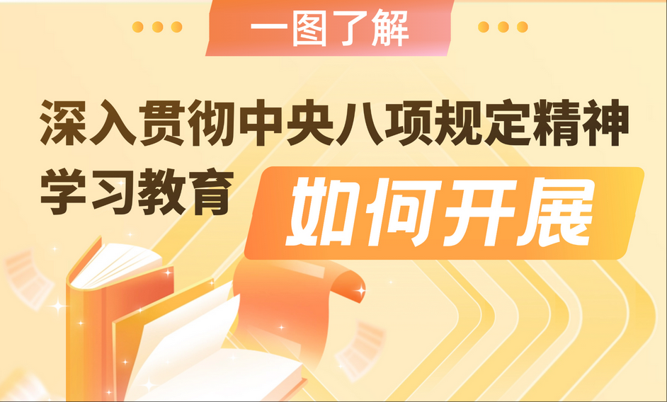 一图了解91大神
中央八项规定精神学习教育如何开展
